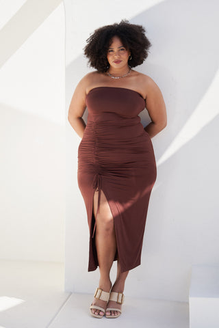 Whitney Ruched Maxi Dress