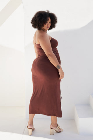 Whitney Ruched Maxi Dress