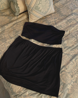 “Lana” Slinky Layering Mini Skirt