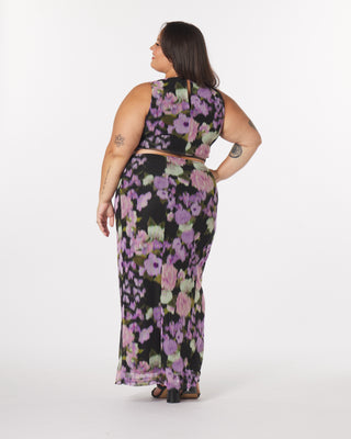 “Alison” Maxi Skirt in Jaded Floral