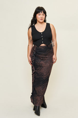 Georgia Mesh Maxi Skirt