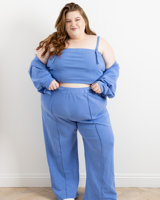 "Camilla" French Terry Pant in Peri